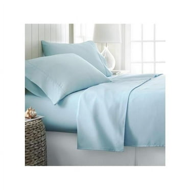 DDI 1941667 California King Premium Double Brushed 4 Piece Sheet Set - Aqua Case of 12