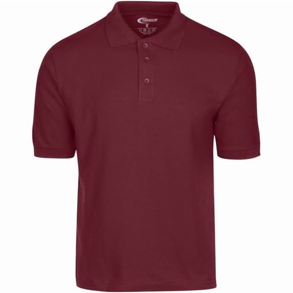 DDI 1982074 Men's DRI-FIT Polo Shirt - Burgundy Small Case of 6