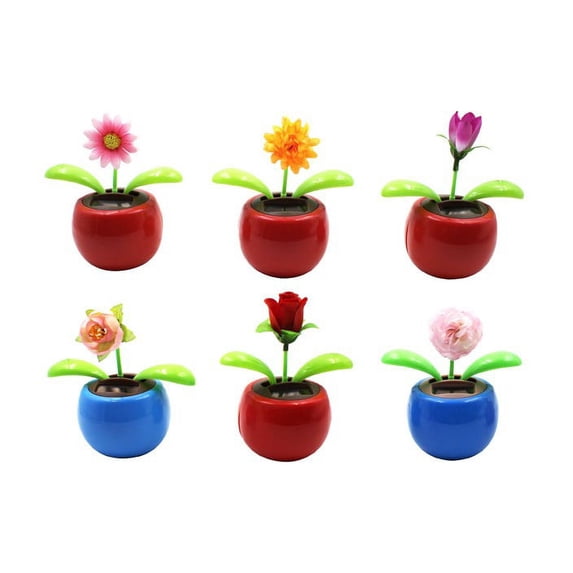 DDI 2128603 Asst. Silk Flower Solar Jigglers Case of 36