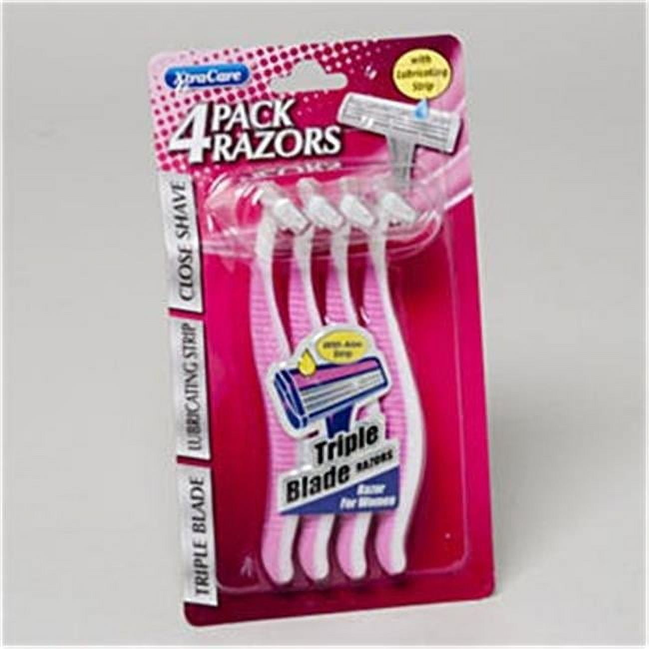 DDI 2130263 Womens Triple Blade Razors - Pack of 4 - Case of 72