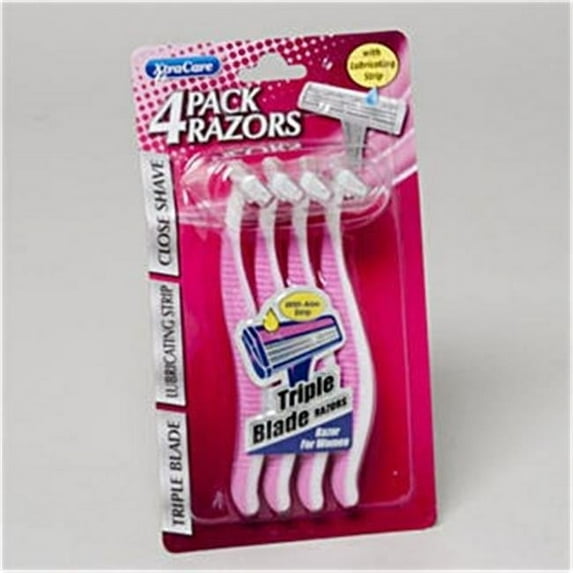 DDI 2130263 Womens Triple Blade Razors - Pack of 4 - Case of 72