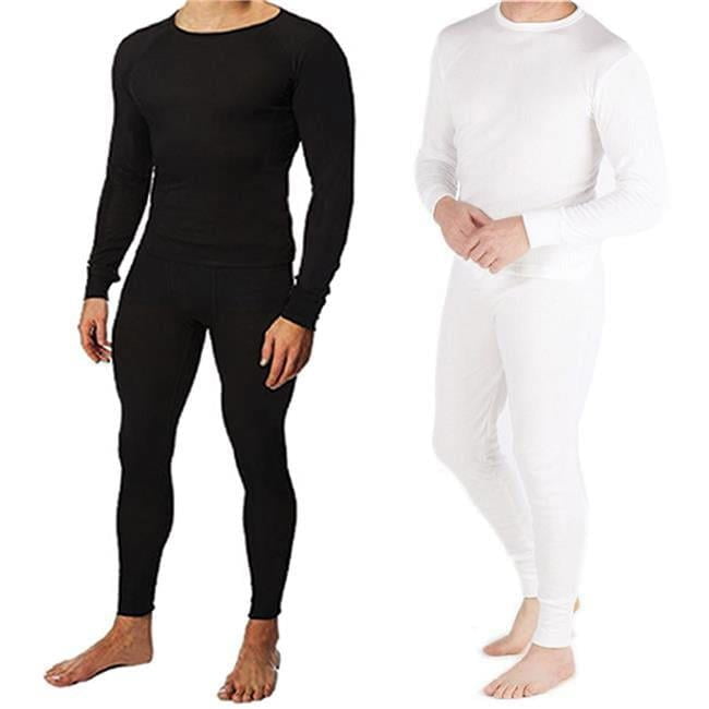 COTTON PLUS DDI 2134077 Men's Thermal Underwear Set - White XL Case of 12
