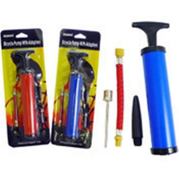 DDI 2134180 9.5 in. Bicycle Pump - Red & Blue
