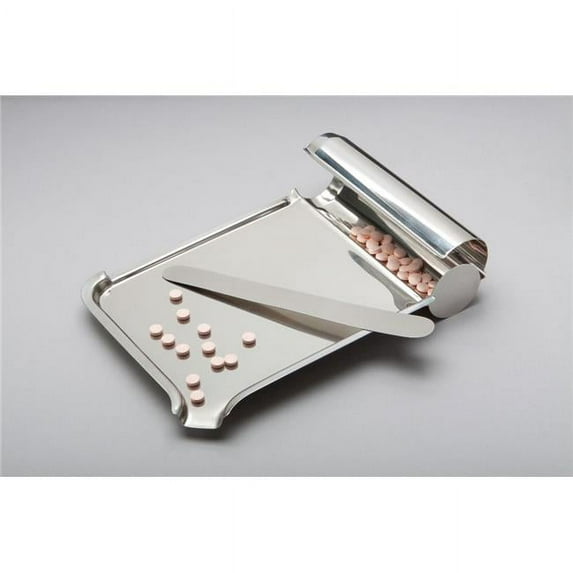 DDI 2169582 Stainless Steel Pill Count Tray, 8.46" x 5.90" x 1.37"