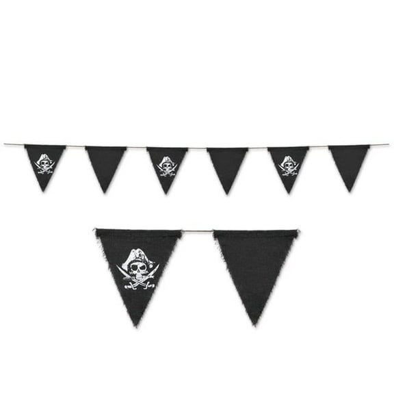 DDI 2181405 Pirate Fabric Pennant Banner Case of 12
