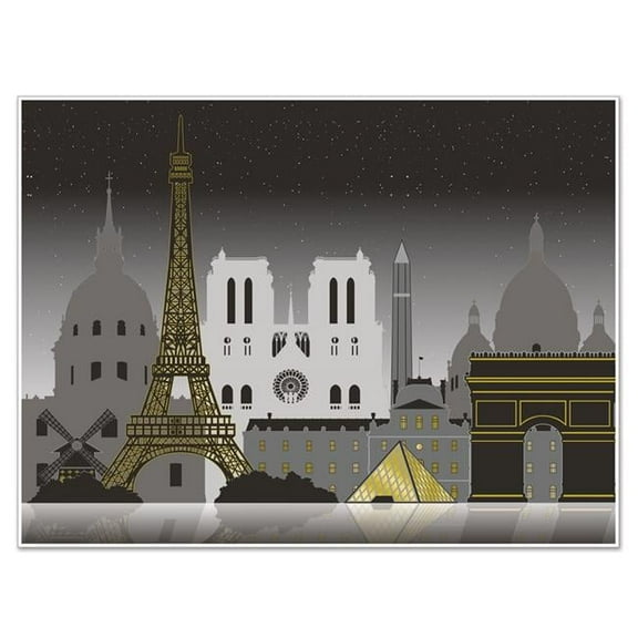 DDI 2181446 Paris Cityscape Insta-Mural Case of 6