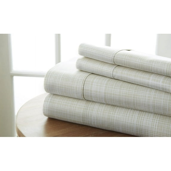 DDI 2185752 King Premium Wheat Pattern 4 Piece Bed Sheet Set - Pale Blue Case of 12