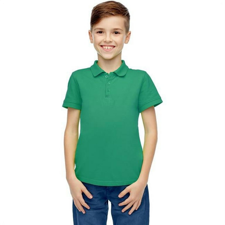 Green polo shirts for cheap school