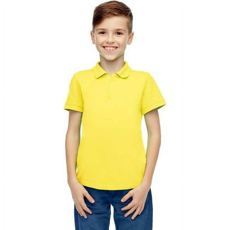 DDI 2267015 Toddlers Short Sleeve Yellow Polo Shirts Size 2T 4T