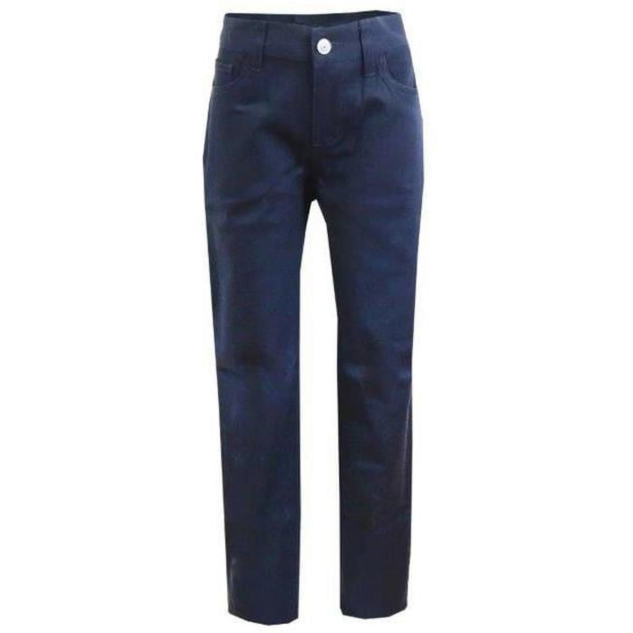 AUTHENTIC GALAXY DDI 2269965 Girls' Navy Fashion Stretch Skinny Pants - Size 12 Case of 24