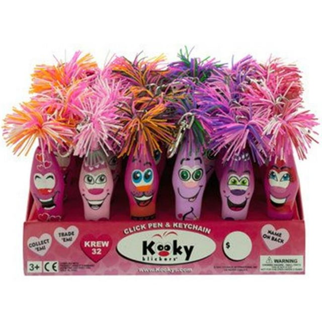 DDI 2281331 Valentines Kooky Klicker Pen Keychain Countertop Display&#44; Case of 24