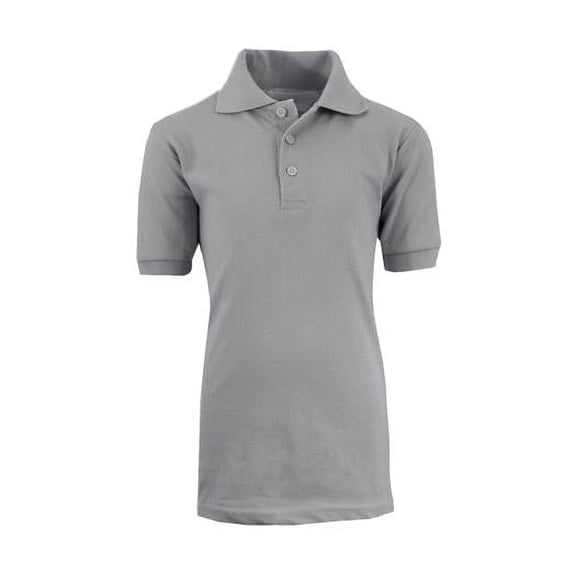 DDI 2290406 Boys' Heather Grey School Uniform Polo Shirt - Size 5 Case of 36