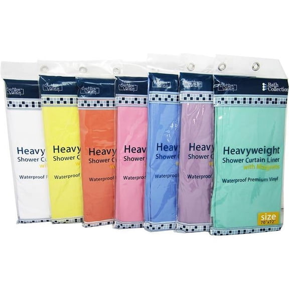 DDI 2316343 Heavyweight Shower Curtain Liner Case of 48