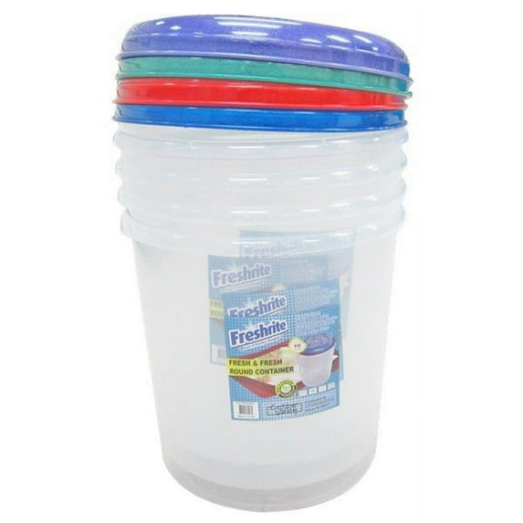 DDI 2316370 Fresh & Fresh 10 Liter Round Container Case of 12