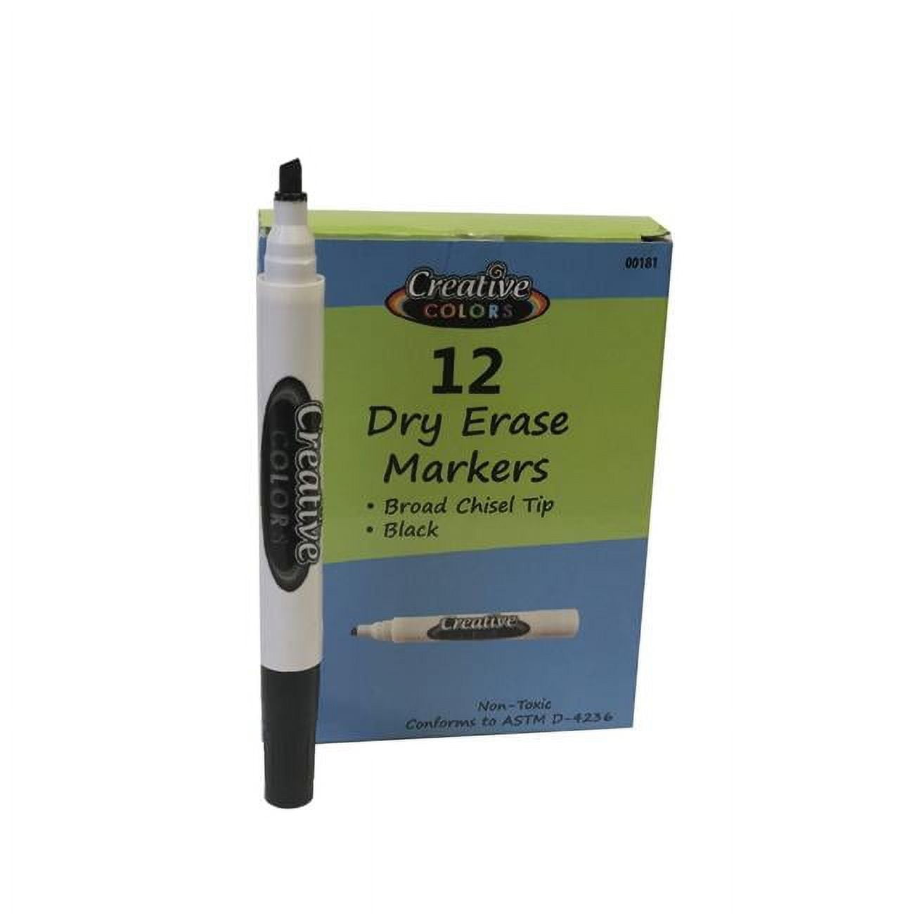 DDI 2325599 Dry Erase Markers - 12 Pack - Black Case of 288