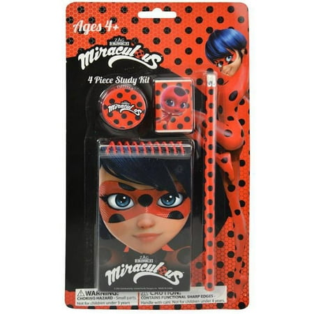 DDI 2325847 Miraculous Ladybug Study Kit - Pack of 4 - Case of 216