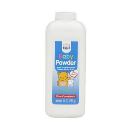 DDI 2326770 10 oz Pure Cornstarch Baby Powder, White & Blue - Case of 12