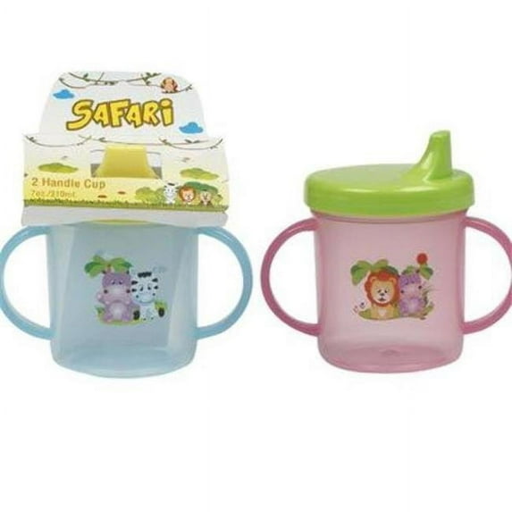 DDI 2326800 7 oz Baby Cup with Handle, 2 Assorted Colors - Case of 144
