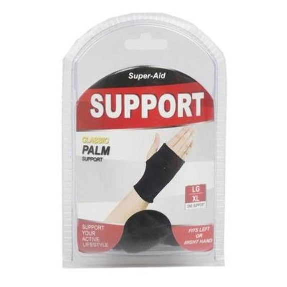 DDI 2327784 Black Palm Support - Large & Extra Large - Case of 48