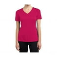 thumbnail image 1 of DDI 2330837 Women's Short Sleeve Cotton Stretch Fitted Tee - Magenta - Large Case of 24, 1 of 1