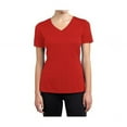 thumbnail image 1 of DDI 2330846 Women's Short Sleeve Cotton Stretch Fitted Tee - Red - Medium Case of 24, 1 of 1