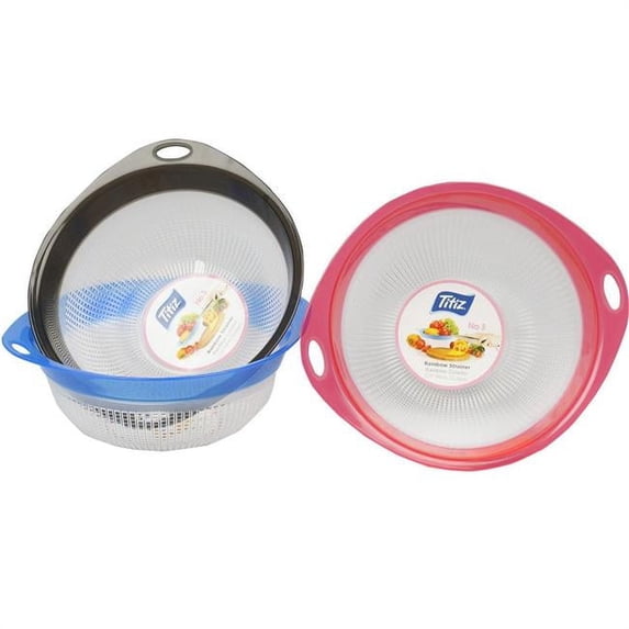 DDI 2332672 No. 3 Plastic Strainer - Assorted Color, Case of 48