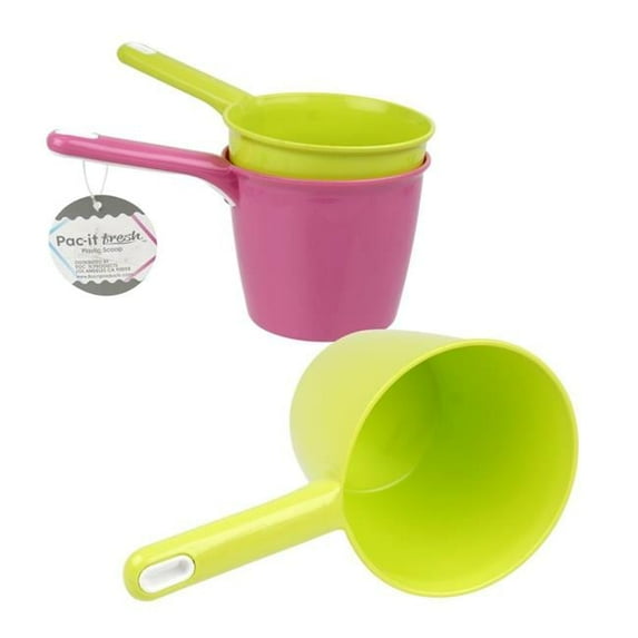 DDI 2332943 40 oz Pac It Fresh Plastic Scoop with Handle - Assorted Color, Case of 48