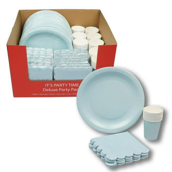 DDI 2333127 Aquamarine Party Supplies Set Case of 48