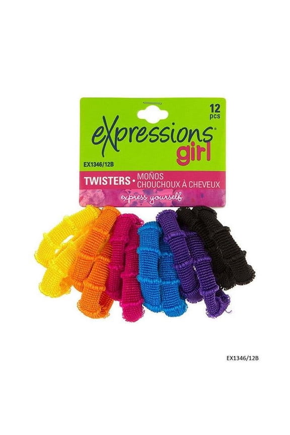 DDI 2334287 Bright Basic Pony Twisters - 12 Piece - Assorted Case of 48