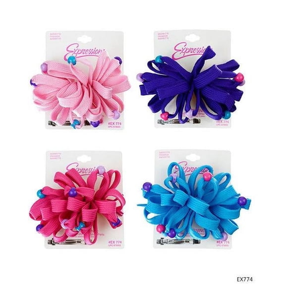DDI 2334367 Shoelace Barrette - Assorted Case of 48