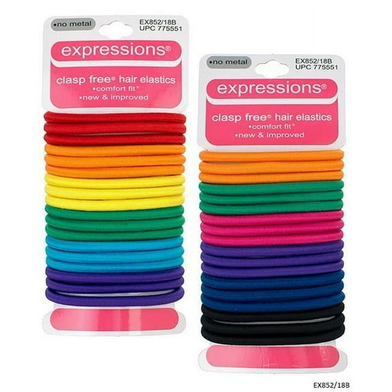 DDI 2334391 Clasp Free Citrus Elastics - 18 Piece - Assorted Case of 48