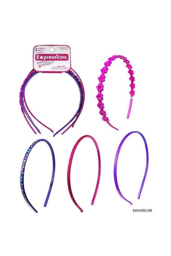 DDI 2334417 Skinny Headband - 4 Piece Case of 48