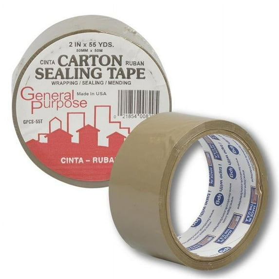 DDI 2335191 General Purpose Tape - Tan, Case of 36