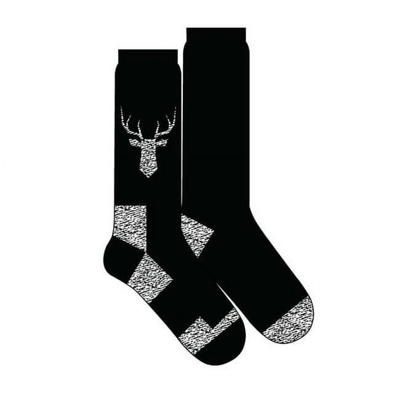 DDI 2338942 Black & Grey Slazenger Men Deer Design Wool Crews, Pack of 2 - Case of 36
