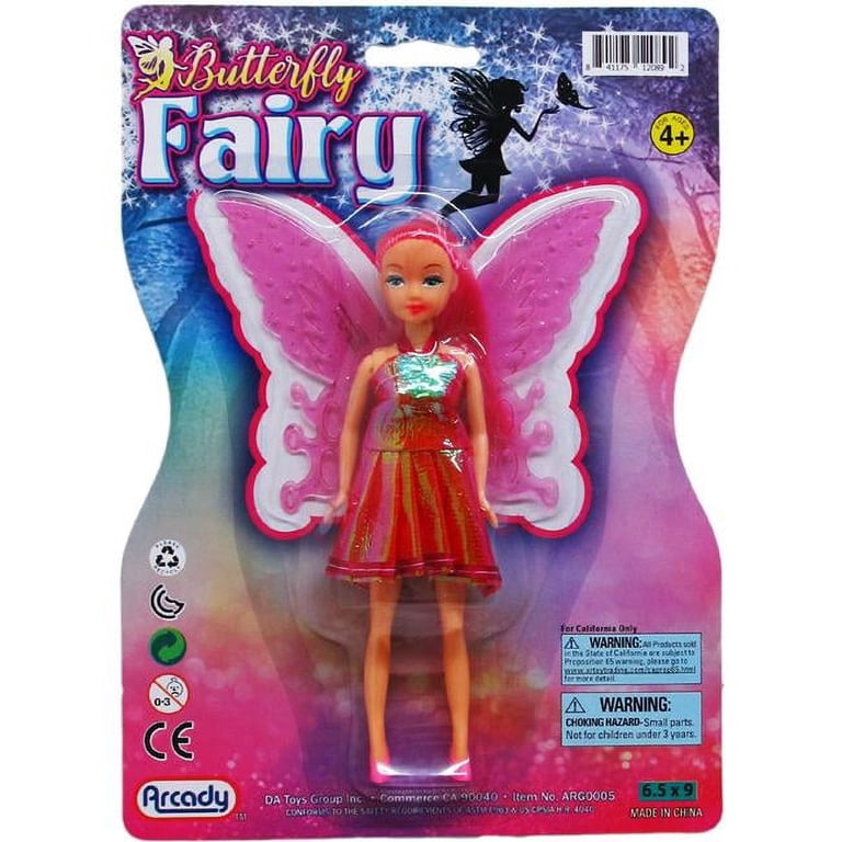 DDI 2339491 6.25'' Butterfly Fairy Doll- Assorted Colors Case of