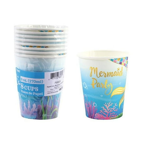 DDI 2340359 9 oz. Mermaid Party Cup - 8 Pack Case of 36
