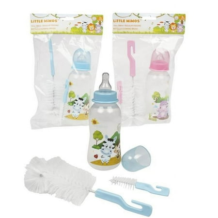 DDI 2342681 12 oz Baby Bottle Set, Pink & Blue - Case of 72 - 3 Piece