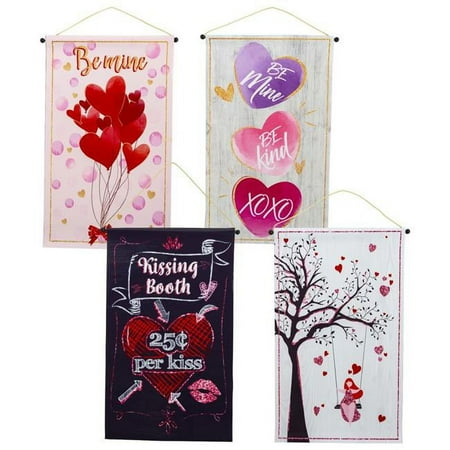 DDI 2343317 20" Valentine Hanging Banner - Assorted Case of 36