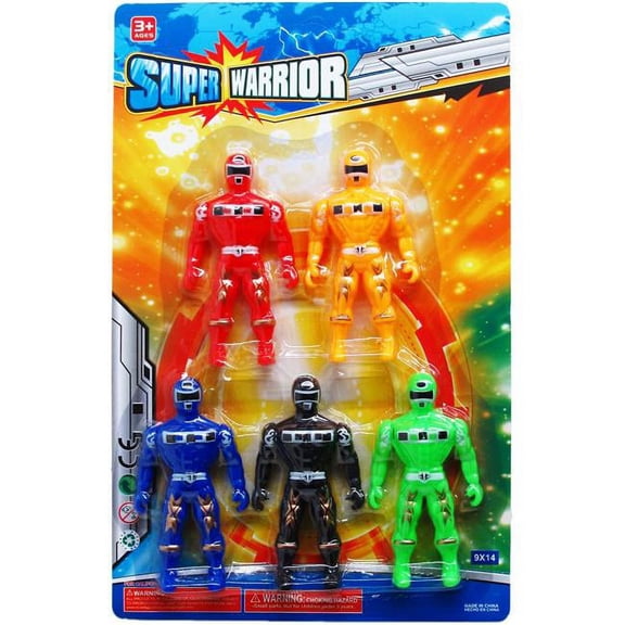 DDI 2349189 4.5 in. Super Warrior Action Figure - Case of 36 - 5 Piece