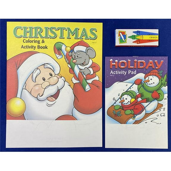 DDI 2351821 Christmas Holiday Coloring Kit 4 Case of 60