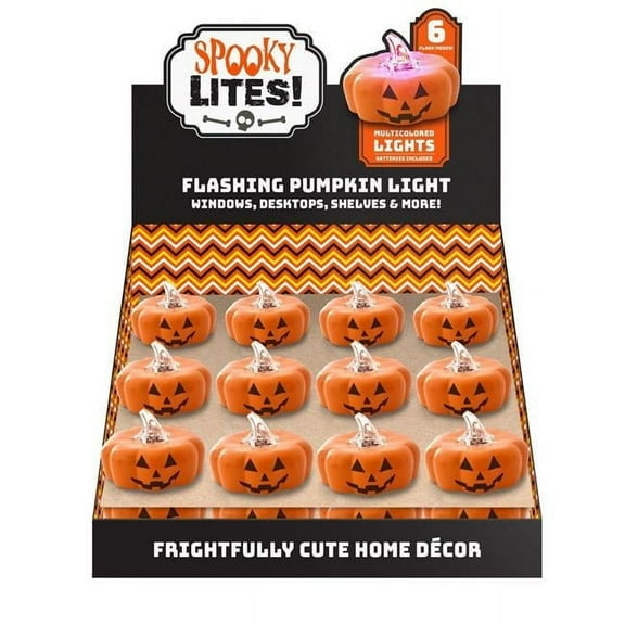 DDI 2359520 Flashing Pumpkin Light, Case of 48