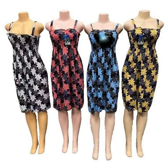 DDI 2361079 Knit Summer Dresses with Lillies, Medium & Extra Large - Case of 12