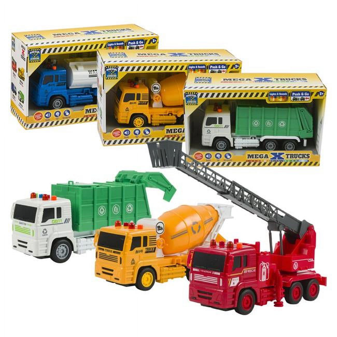 DDI 2361956 Toy Trucks with Lights & Music 4 Assortments - Case of 12 - image 1 of 1
