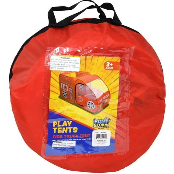 DDI 2362307 Fun Storm Fire Rescue Truck Play Tent - Case of 12