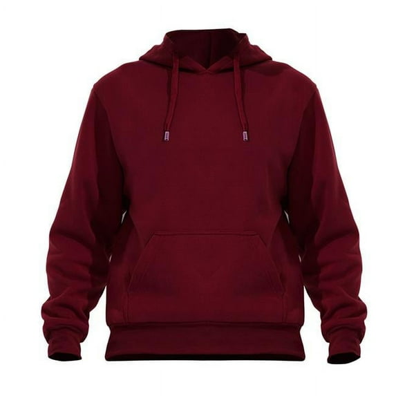 DDI 2362539 Mens Fleece Hoodies, Burgundy - Small & 3XL - Case of 12