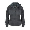 thumbnail image 1 of DDI 2362813 Womens Full Zip Hoodie Jackets, Dark Grey - Small & Extra Large - Case of 12, 1 of 1