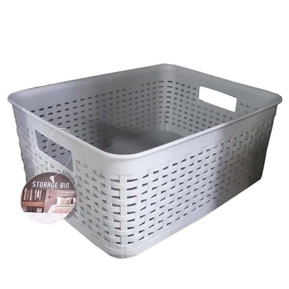 DDI 2362900 12 x 9.3 in. Storage Bins, Grey - Case of 24
