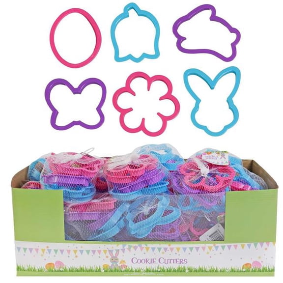 DDI 2363499 Easter & Spring Cookie Cutters - 6 per Pack - Pack of 20