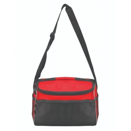 DDI 2364122 Zipper Pocket Coolers with 14 Can, Red - Case of 24