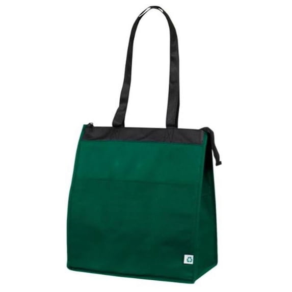 DDI 2364138 Insulated Hot & Cold Cooler Totes, Green - Large - Case of 50